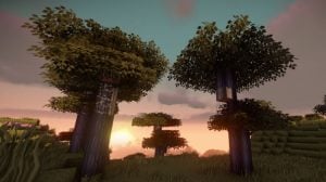 Better Leaves Addon for PureBDcraft adds new 3D models and special textures