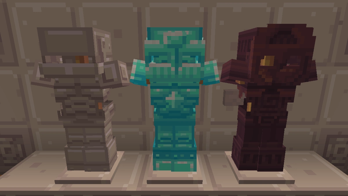 Dandelion armor: iron, diamond, netherite