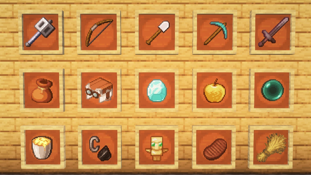 Faithful items with Complementary shaders: tools, weapons, food and more