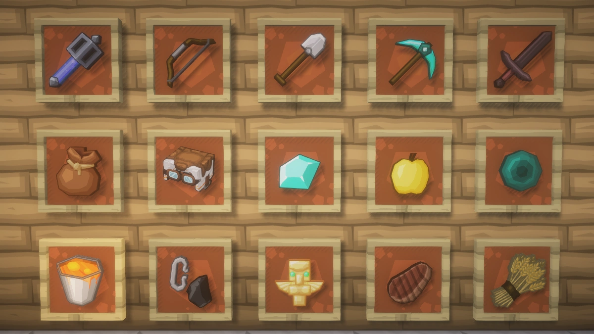 VanillaBDcraft items with BSL shaders: tools, weapons, food and more