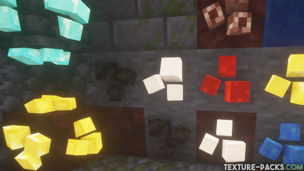 3D Ores texture pack