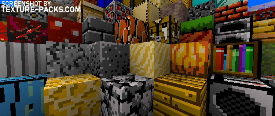 Retro NES texture pack compared to Minecraft vanilla (after)