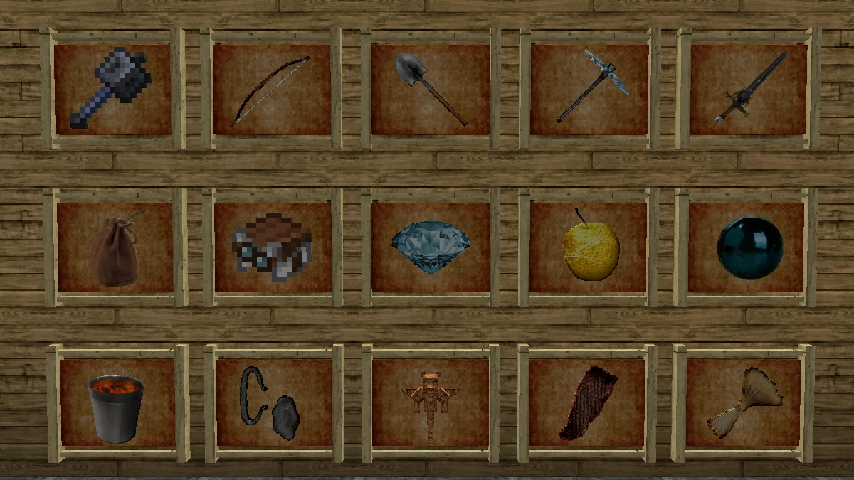 LB Photo Realism items: tools, weapons, food and more