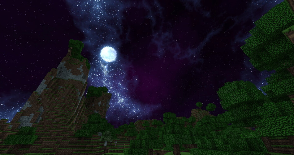 minecraft pretty night sky texture pack