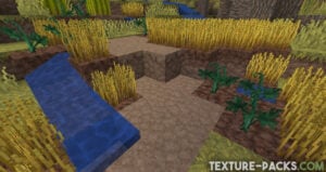 Minecraft wheat field with Eleazzaar's textures