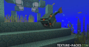 Ocean monument screenshot with Lithos texture pack