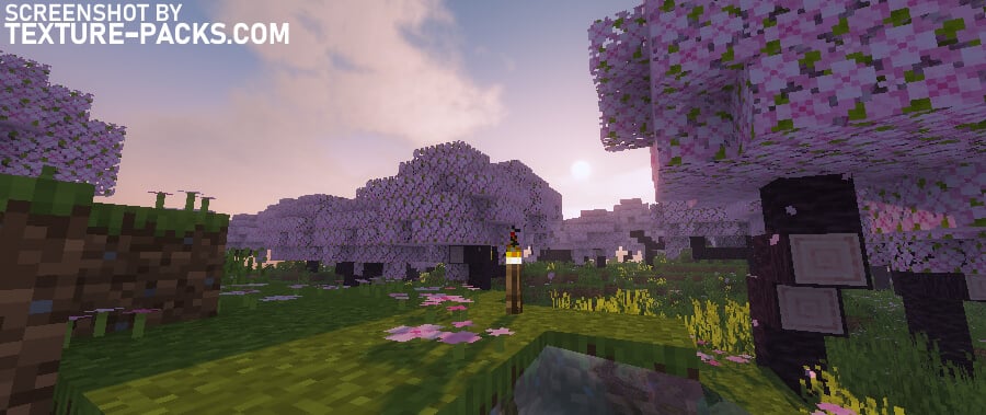 KUDA shaders compared to Minecraft vanilla (after)