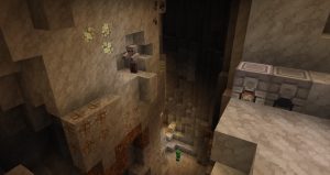 Minecraft cave with new 16x blocks