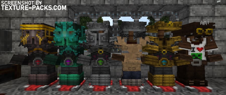 The Asphyxious texture pack compared to Minecraft vanilla (after)