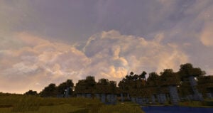 Dramatic Skys Resource Pack Sunset