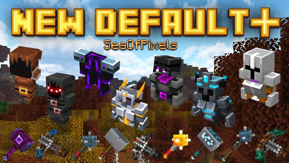 New Default+ Texture Pack (1.20) - MCPE/Bedrock 