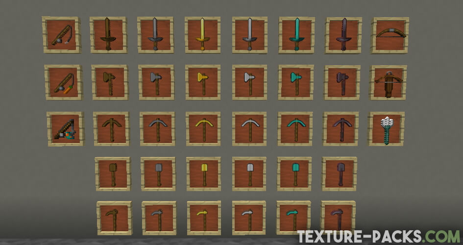 256x256 resource pack items in Minecraft