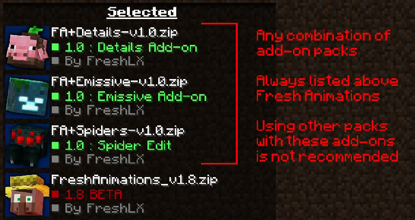 Fresh Animations Texture Pack 1.20.4 → 1.20.2