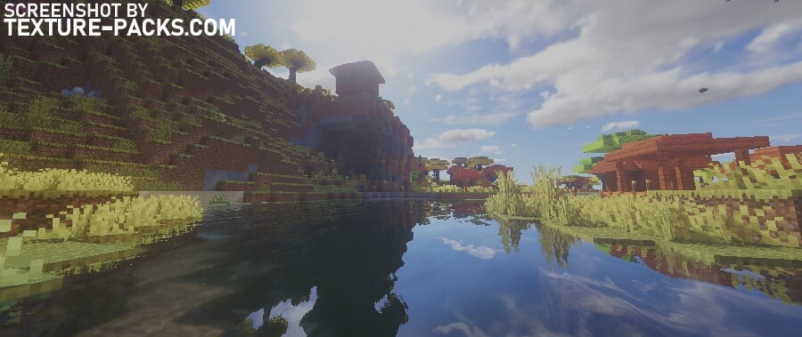 Beyond Belief shaders compared to Minecraft vanilla (after)