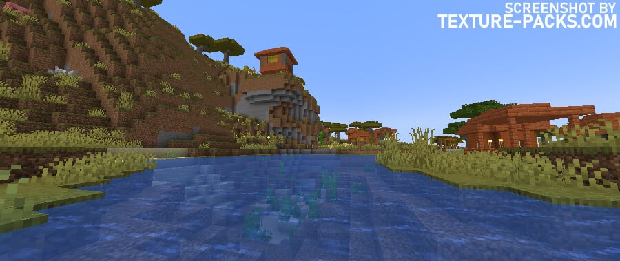 Beyond Belief shaders compared to Minecraft vanilla (before)