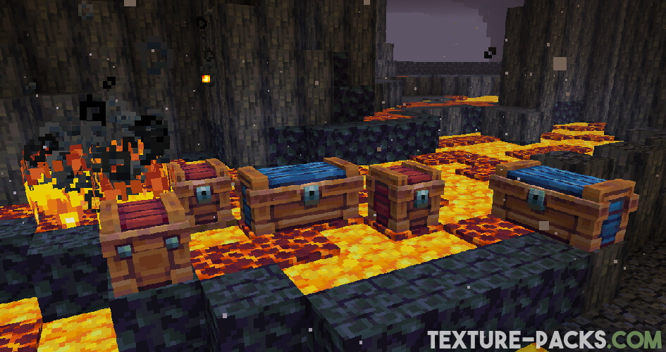 Minecraft chests in nether screenshots