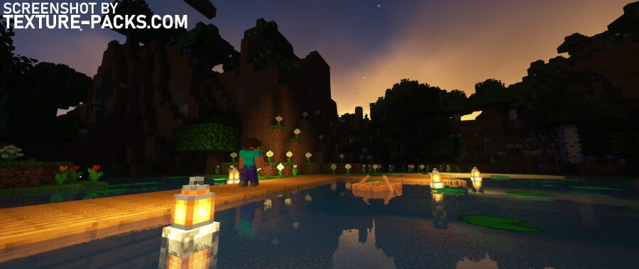 Complementary shaders compared to Minecraft vanilla (after)