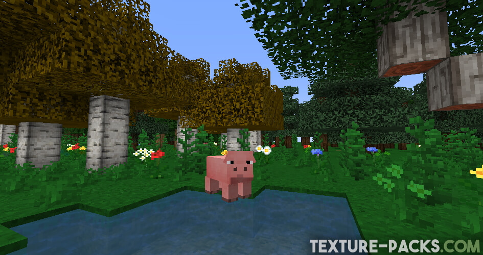 Screenshot of the reimagined Minecraft environment