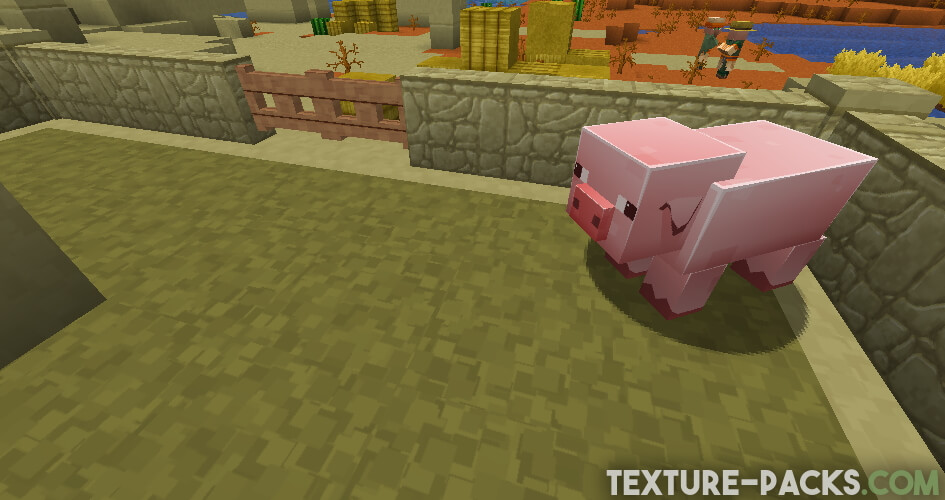 Minecraft pig with 256x256 resolution