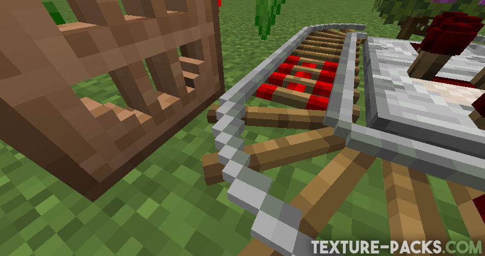 Minecraft 3D rails screenshot
