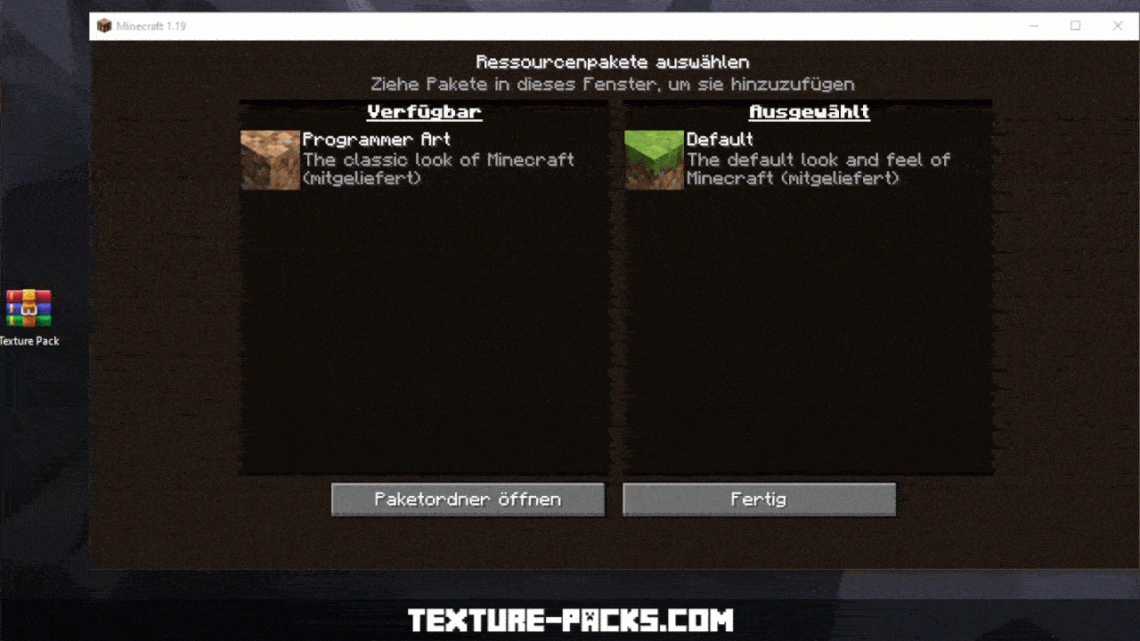 Minecraft Texture Pack installieren