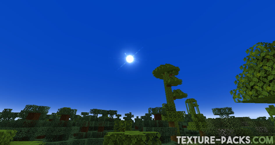 Minecraft custom sky in the Technoblade texture pack