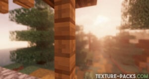 Minecraft depth of field and motion blur screenshot
