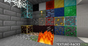 Technoblade texture pack outlined ores screenshot