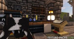 OzoCraft screenshot with Minecraft shaders
