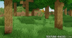 Beautiful Minecraft forest screenshot