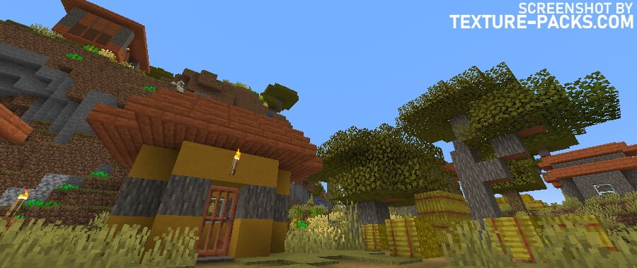 Kappa shaders compared to Minecraft vanilla (before)