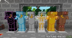 MS Painted texture pack armor screenshot with vibrant colors