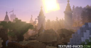 Minecraft Godrays shader screenshot