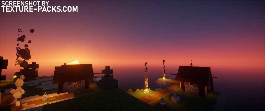 Nostalgia shaders compared to Minecraft vanilla (after)