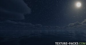 Minecraft night sky with hundreds of stars