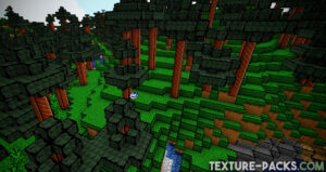 Super Mario texture pack screenshot of the new Minecraft environment