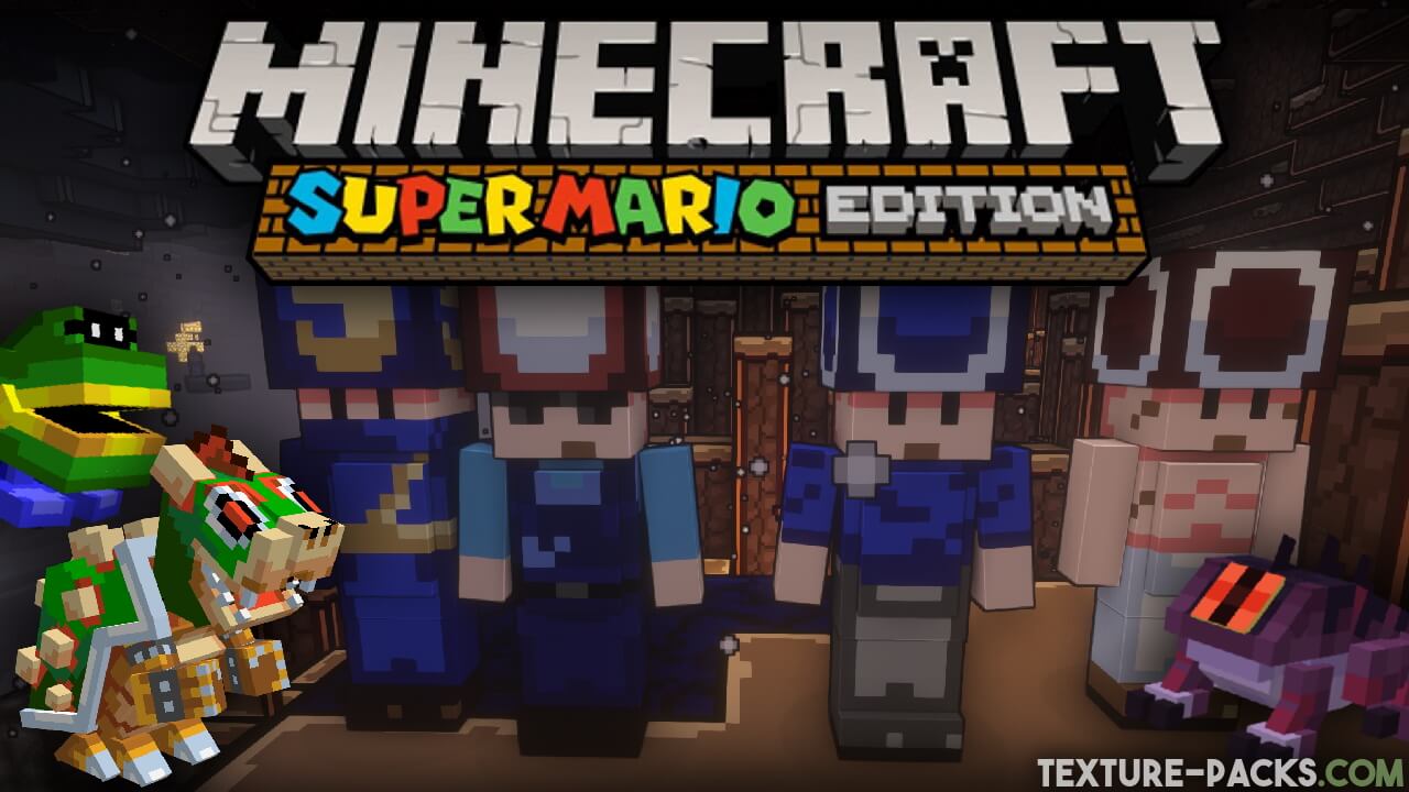 Super Mario Texture Pack 1.19, 1.19.4 → 1.18.2 - Download