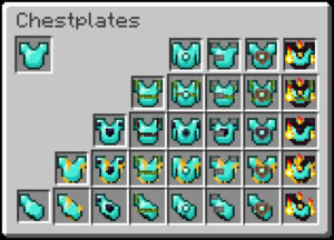 Enchanted chestplates with new and animated textures