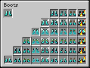 Enchanted diamond boots with new textures