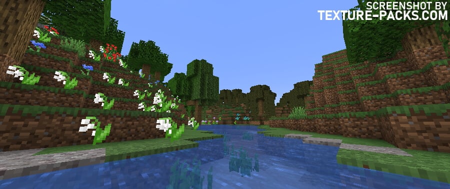 RedHat shaders compared to Minecraft vanilla (before)