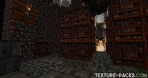 Screenshot of mysterious Minecraft structure with BloodCraft textures