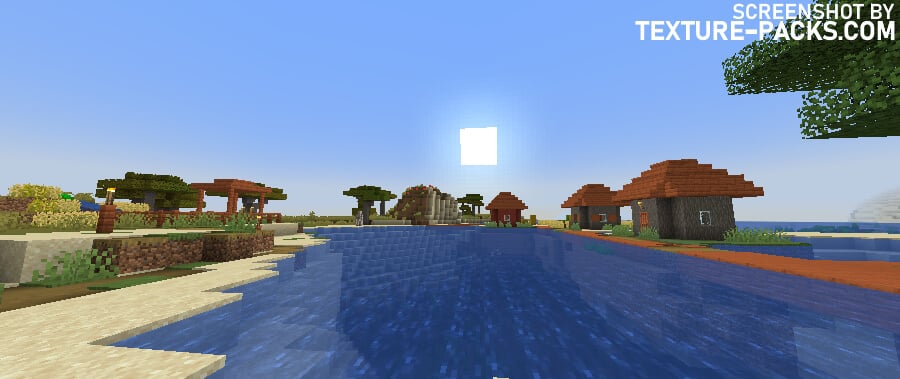 TME shaders compared to Minecraft vanilla (before)