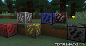 Screenshot von umrandeten Erzen im ZickZack Texture Pack V9