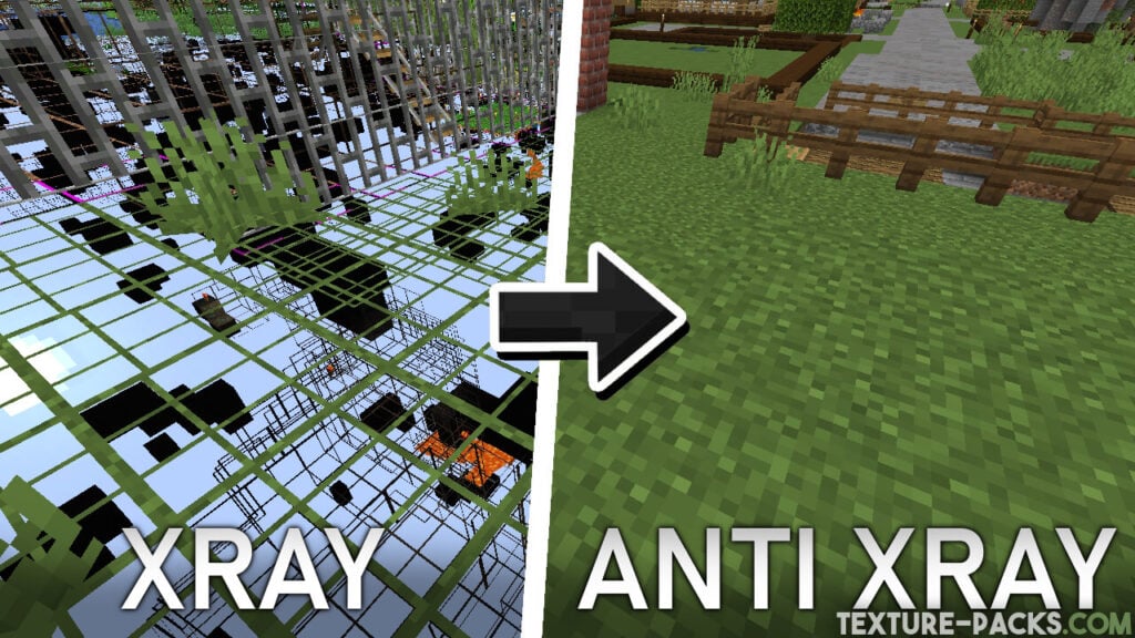 X-Ray texture pack vs Anti X-Ray texture pack