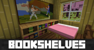 Chiseled bookshelves in Minecraft PE