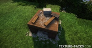 Minecraft stonecutter with new medieval-themed and connected textures