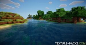 Minecraft water with basic shader effects