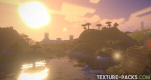 Realistic sunset with the Super Duper Vanilla shaders