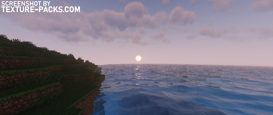 Solas shaders compared to Minecraft vanilla (after)