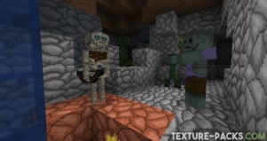 Medieval themed Minecraft zombies